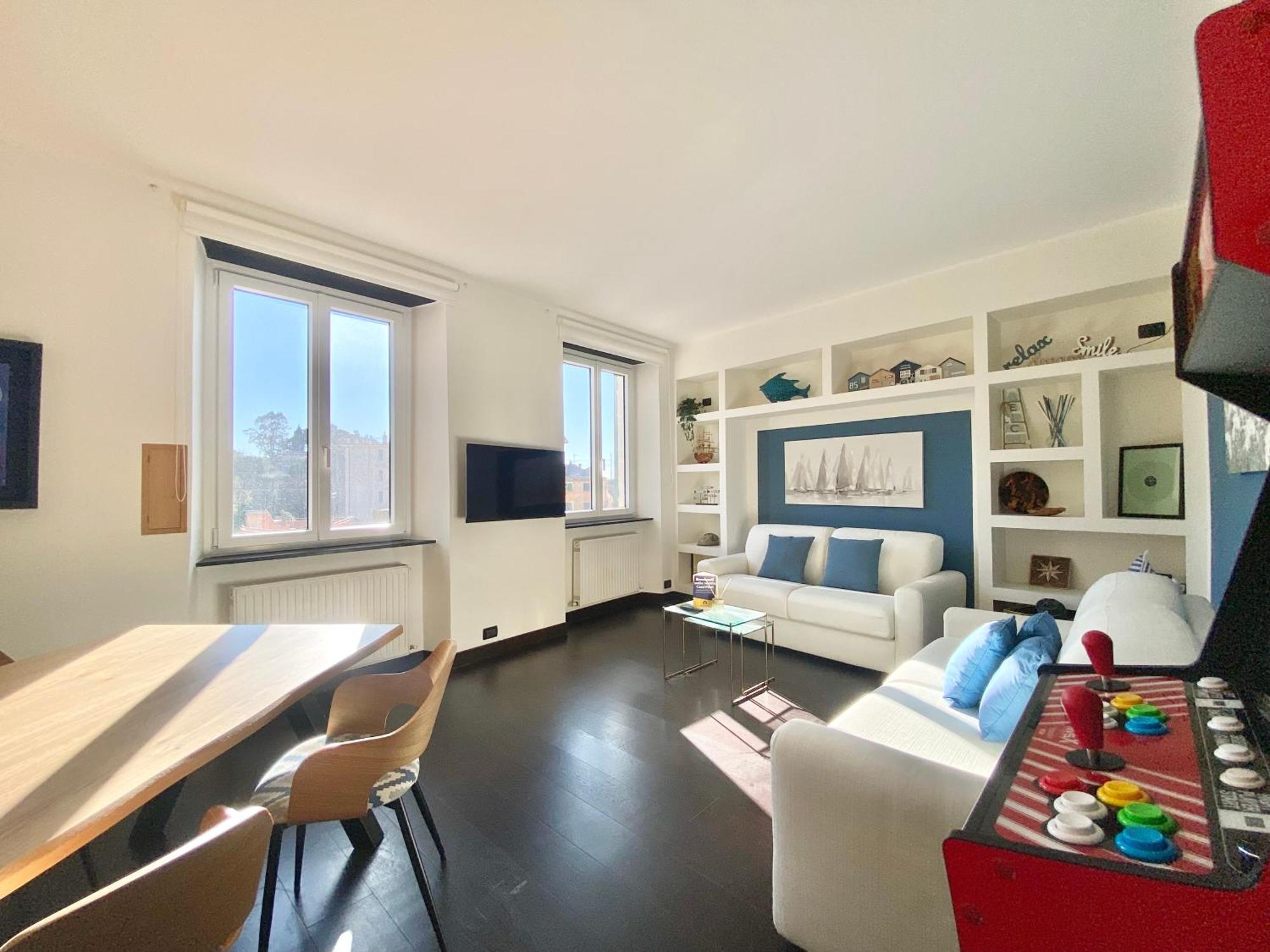 Casaviva - Modern Lively Trilo In Genova Nervi Apartment Luaran gambar